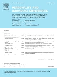 Image - Personality and Individual Differences