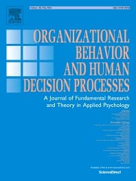 Organizational Behavior and Human Decision Processes