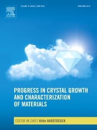 Progress in Crystal Growth and Characterization of Materials