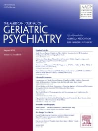 The American Journal of Geriatric Psychiatry