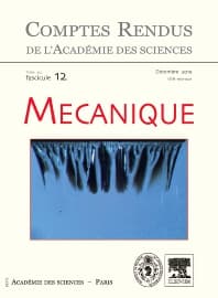 Comptes Rendus: Mécanique