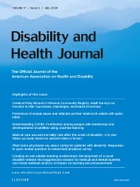 Disability and Health Journal