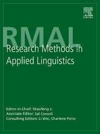 Subscribe to Research Methods in Applied Linguistics - 2772-7661 ...