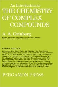 An Introduction to the Chemistry of Complex Compounds