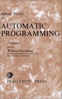 Annual Review in Automatic Programming