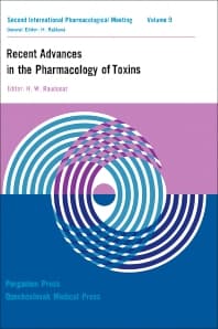 Recent Advances in the Pharmacology of Toxins