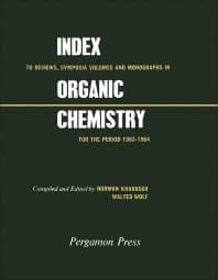 Index to Reviews, Symposia Volumes and Monographs in Organic Chemistry