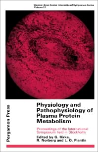 Physiology and Pathophysiology of Plasma Protein Metabolism