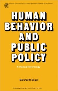 Human Behavior and Public Policy