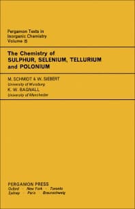 The Chemistry of Sulphur, Selenium, Tellurium and Polonium