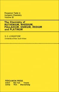 The Chemistry of Ruthenium, Rhodium, Palladium, Osmium, Iridium and Platinum