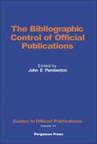 The Bibliographic Control of Official Publications