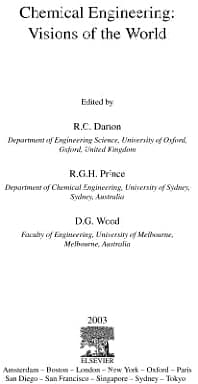 Chemical Engineering: Visions of the World