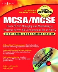 MCSA/MCSE Managing and Maintaining a Windows Server 2003 Environment for an MCSA Certified on Windows 2000 (Exam 70-292)