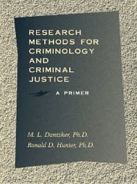 Research Methods for Criminology and Criminal Justice