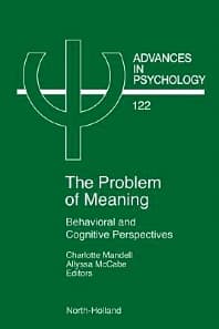 Problem of Meaning Behavioural and Cognitive Perspectives