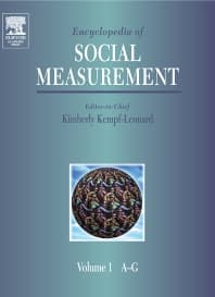 Encyclopedia of Measurement in Social Sciences