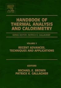 Handbook of Thermal Analysis and Calorimetry