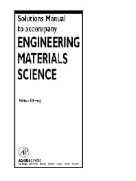 Solutions Manual to accompany Engineering Materials Science