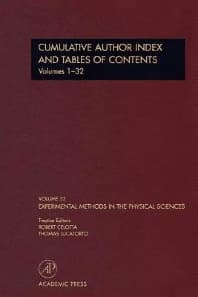 Cumulative Author Index and Tables of Contents Volumes1-32