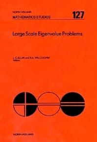 Large Scale Eigenvalue Problems