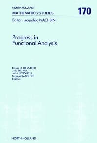 Progress in Functional Analysis