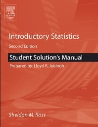 Student Solutions Manual for Introductory Statistics