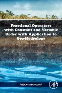 Fractional Operators with Constant and Variable Order with Application to Geo-hydrology