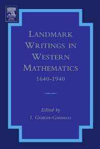 Landmark Writings in Western Mathematics 1640-1940