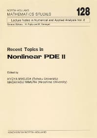 Recent Topics in Nonlinear PDE II
