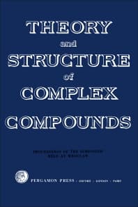 Theory and Structure of Complex Compounds