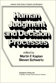 Human Judgement and Decision Processes