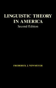 Linguistic Theory in America