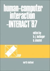 Human-Computer Interaction - INTERACT '87