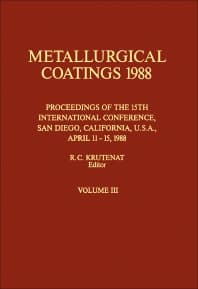 Metallurgical Coatings 1988