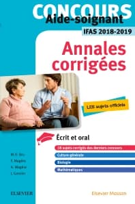 Concours Aide-soignant - Annales corrigées - IFAS 2018/2019