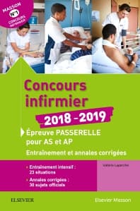 Concours infirmier 2018-2019. Épreuve passerelle pour aide-soignant et auxiliaire de puériculture