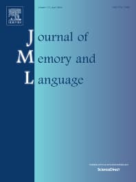 Image - Journal of Memory and Language