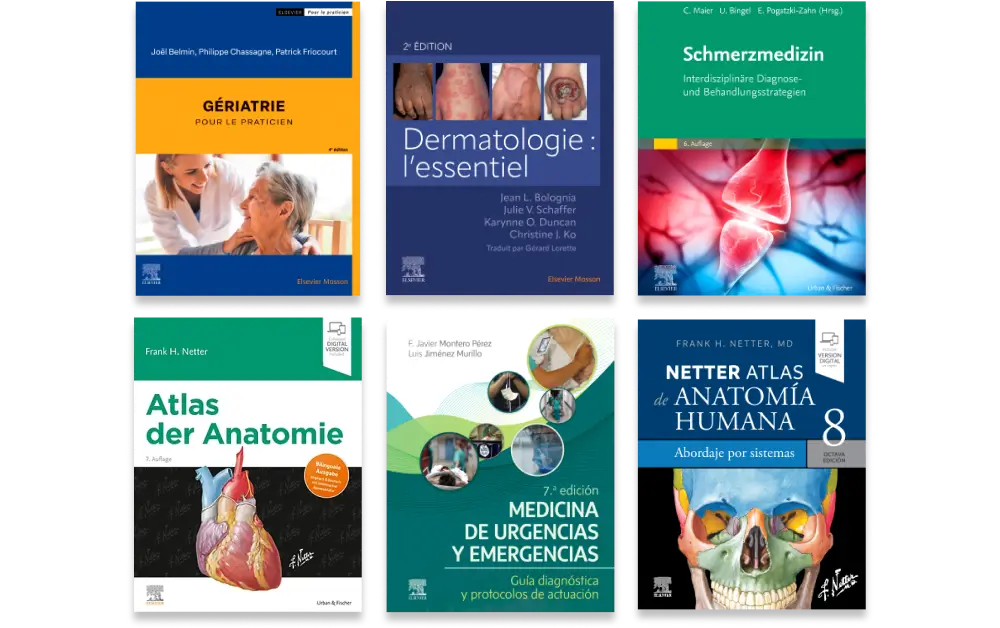 Health books in French, Spanish and German
